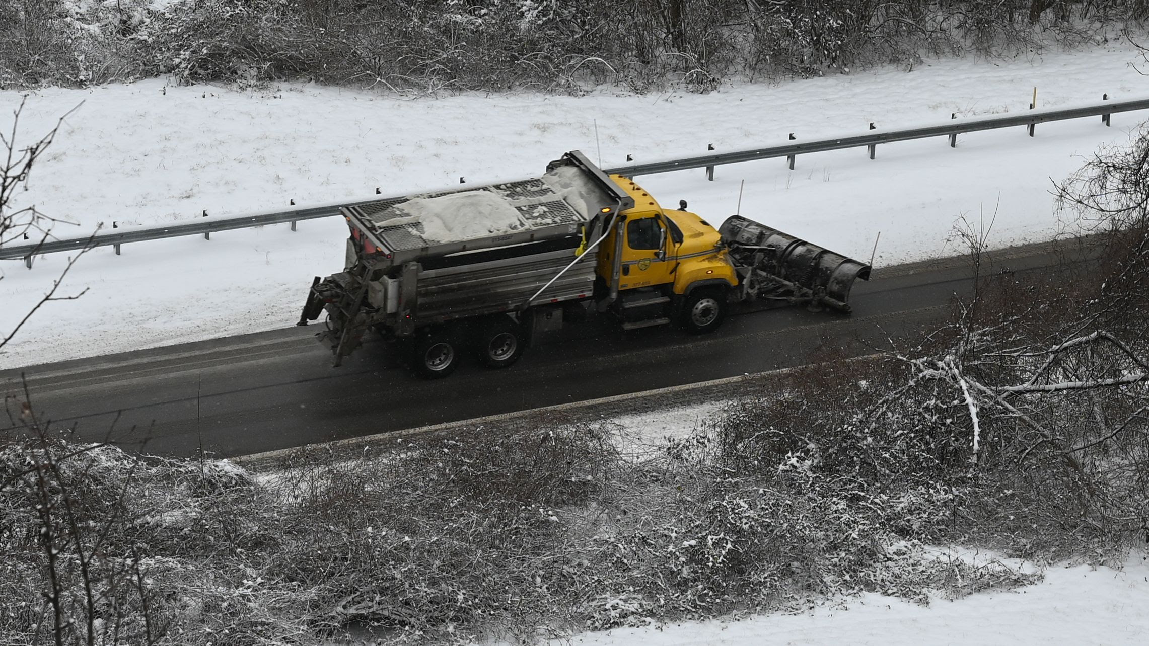 WVDOH crews continue to treat roads during snow, ice event